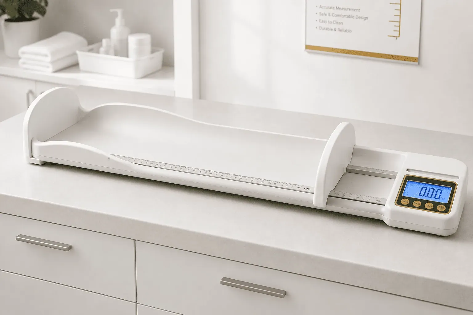 Infantometer - Professional Baby Length Measuring Scale with accurate measurements