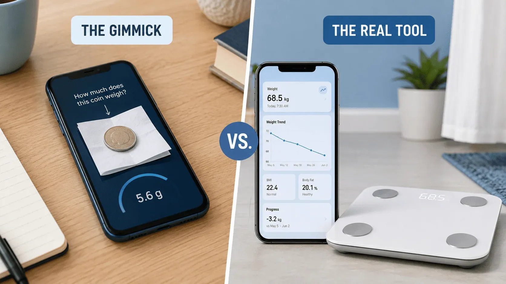 free digital scale app for android phone and iphone- Omace Fit App