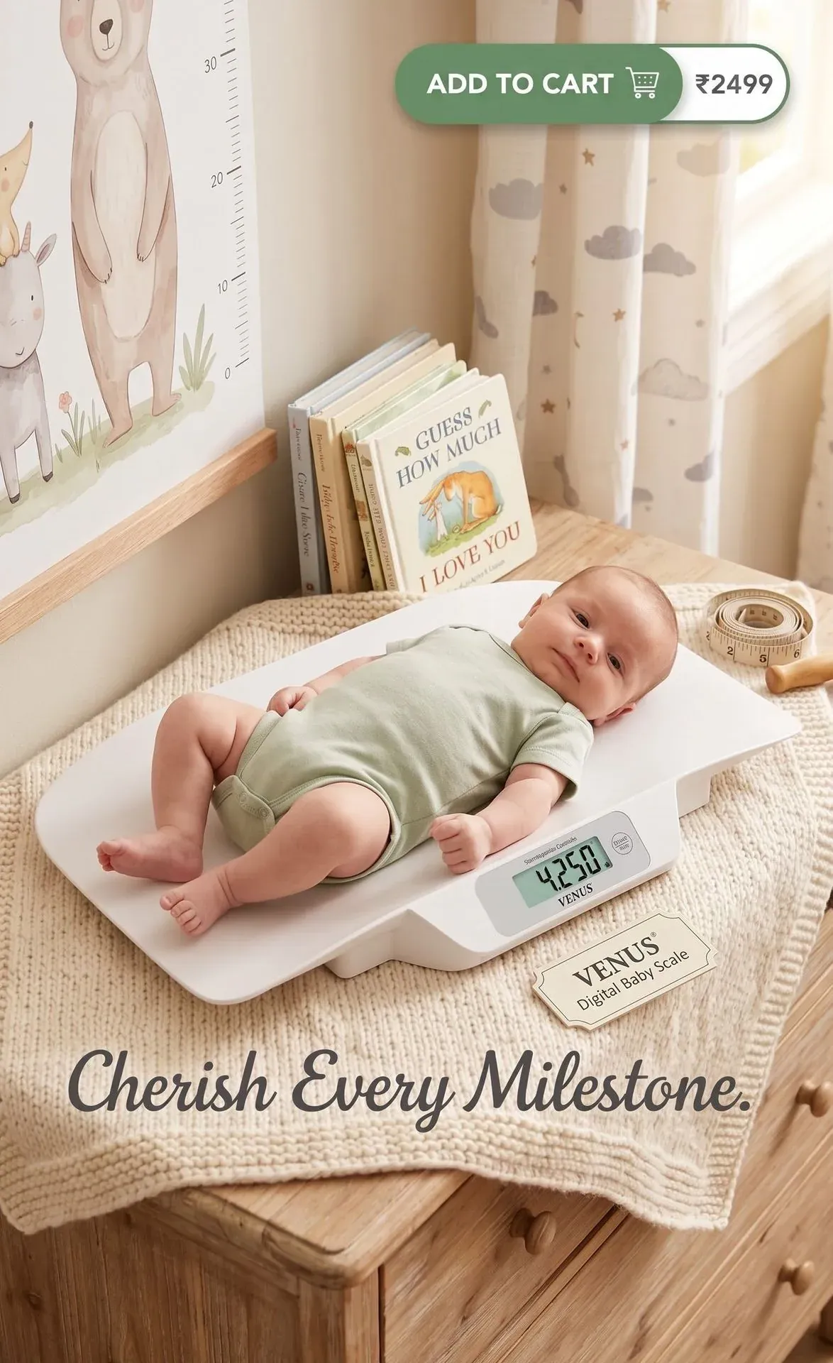 Digital baby weighing scale