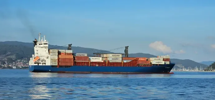 Cargo ship at sea, for importers and distributors sourcing branded bathroom scales from India