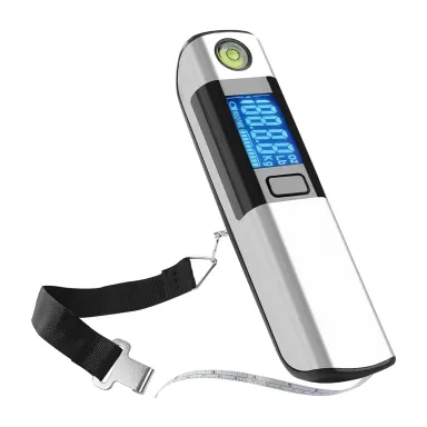 Private label slim luggage scale with a strap and a pull-out tape (HO-L-7, 50 kg × 10 g)