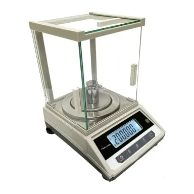 Private label milligram precision balance in a glass windshield, YOUR LOGO in place of the brand (JS-3003, 300 g × 0.001 g)