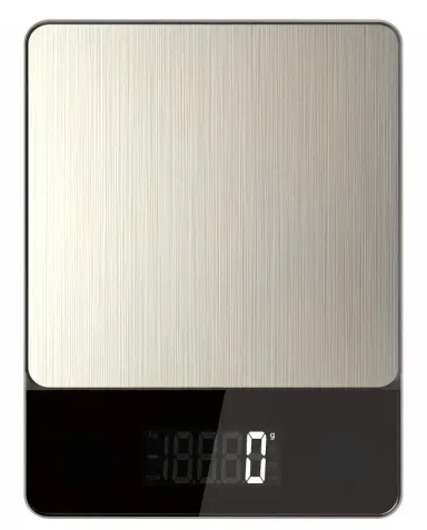 OEM-305 kitchen scale in the window of its colour box