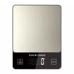 OEM-305 stainless steel kitchen scale with YOUR LOGO on the glass panel