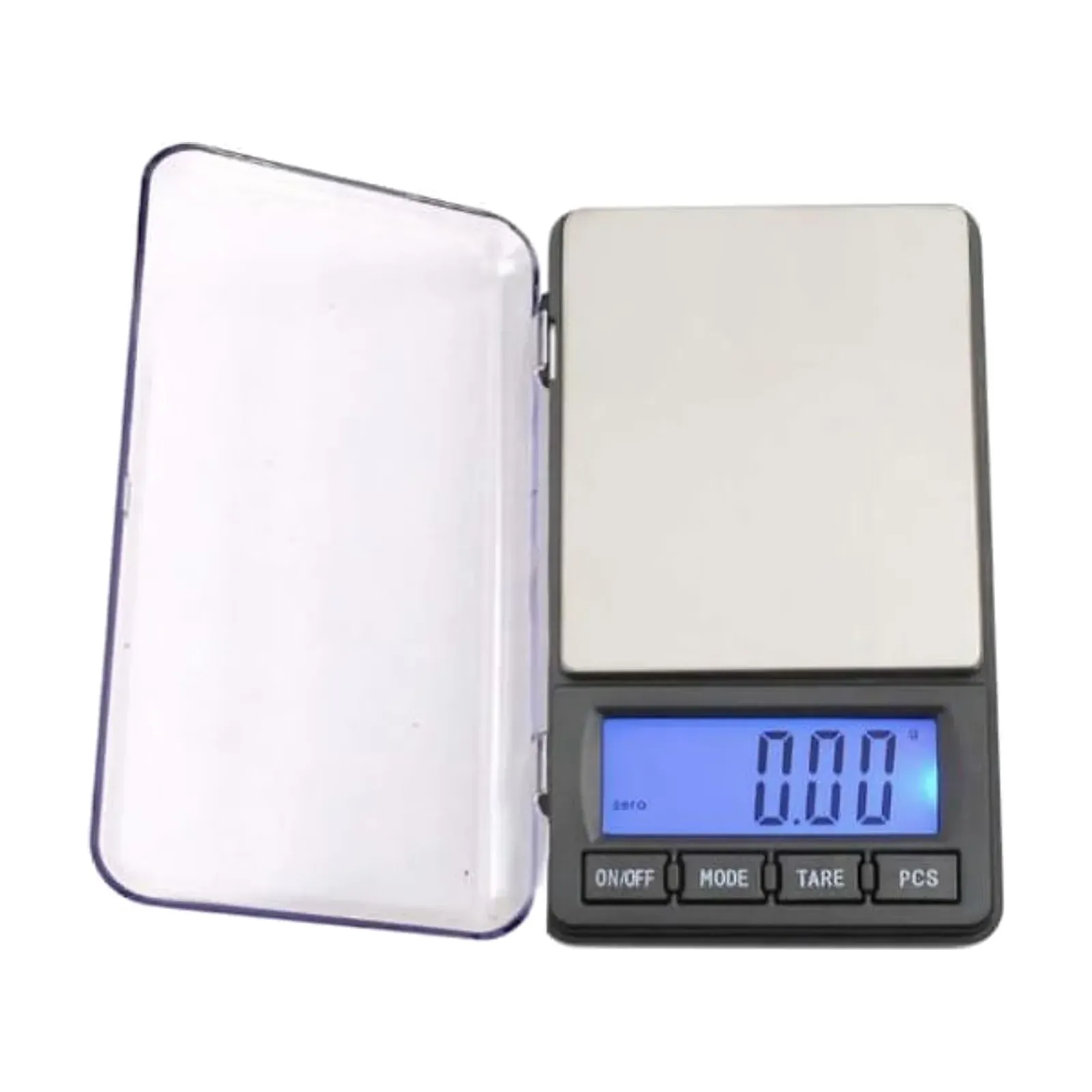 Ace JL-300 0.01 gram scale, front view photo with the lid open