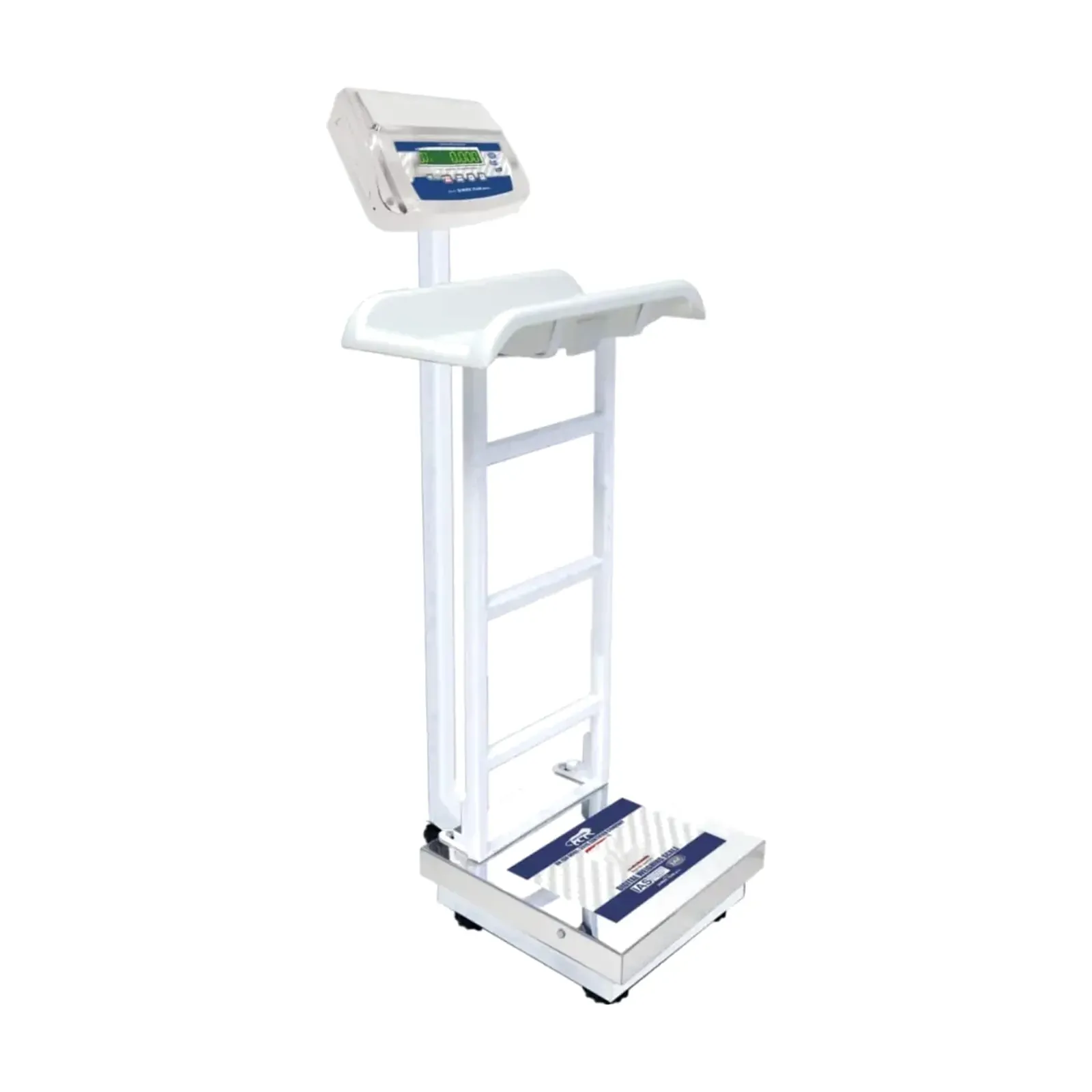 Omace OM-PS-200 baby and adult weighing scale with curved baby tray and stainless steel platform