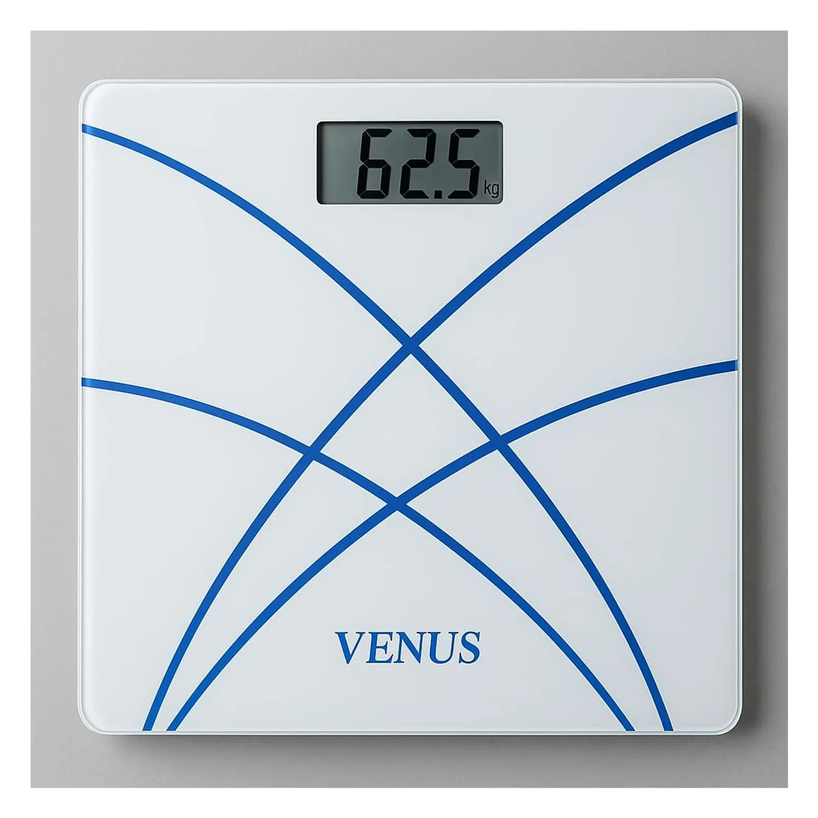 Venus EPS-281 body weight scale, blue lines, front view
