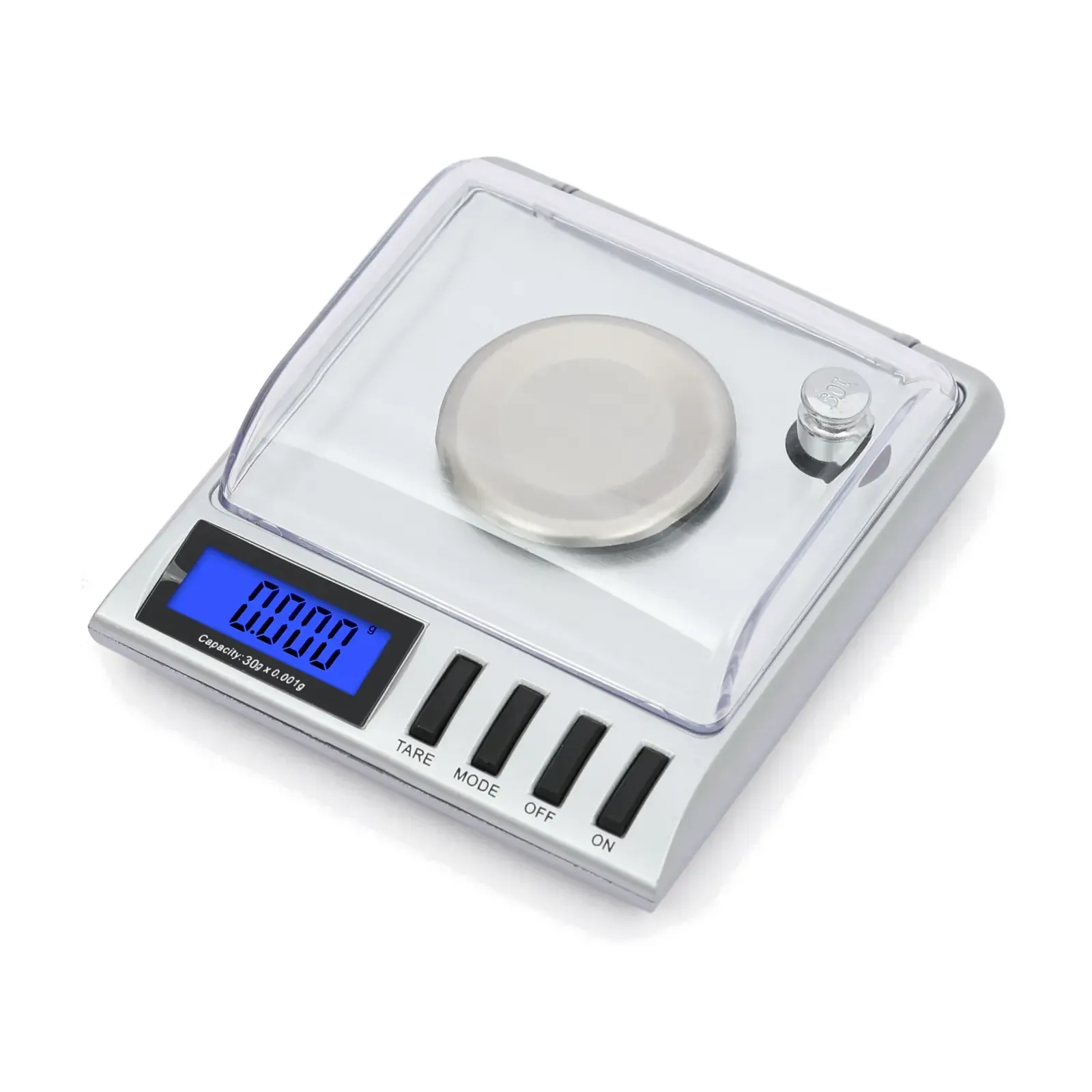 Front view with clear windshield Ace GM-50 carat scale, front view with clear windshield