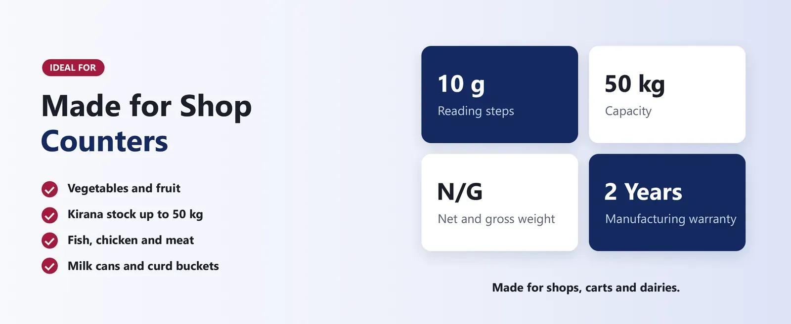 50 kg digital hanging scale uses: vegetables and fruit, kirana stock, fish and meat, dairy cans