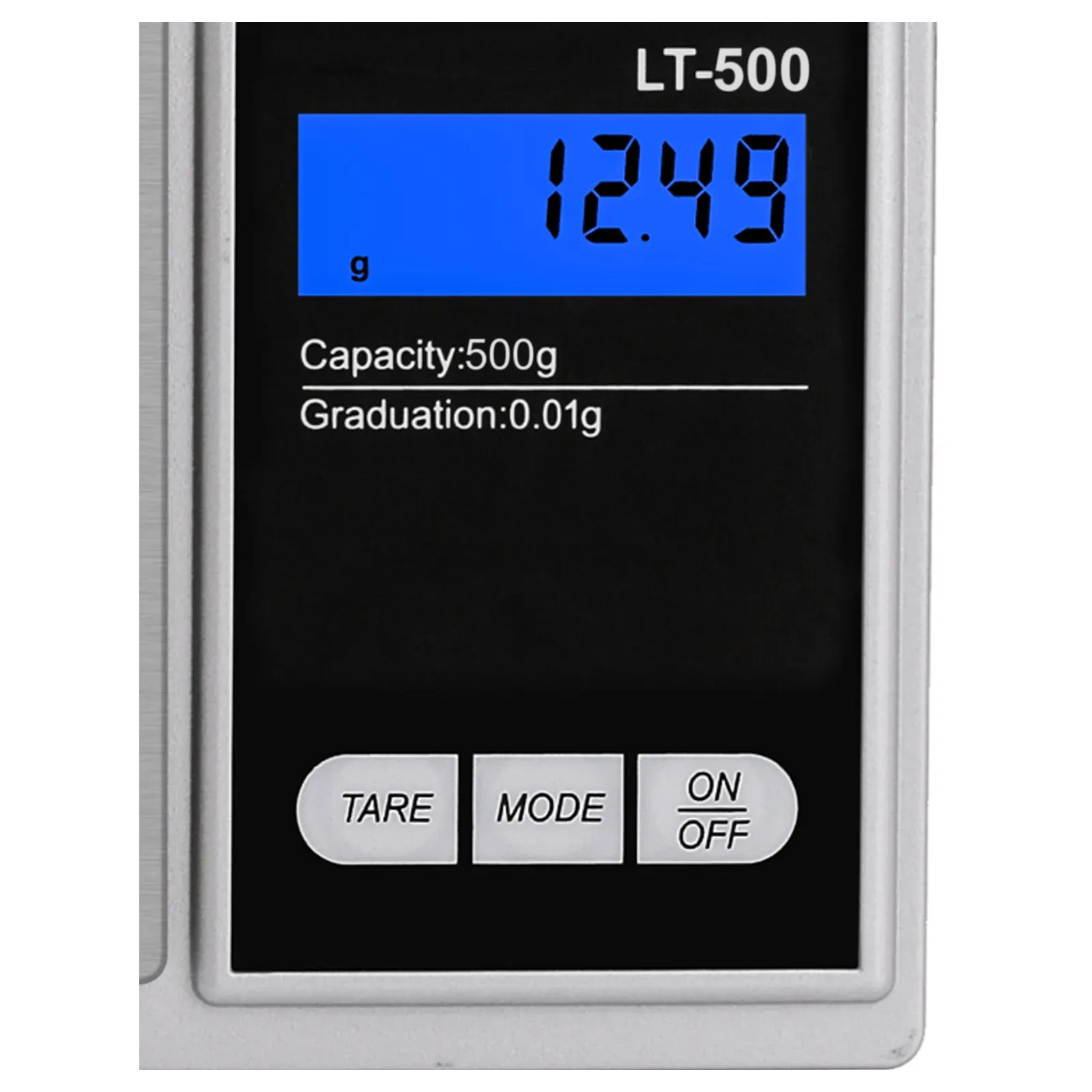 Ace LT-500 digital pocket scale, backlit LCD with Tare, Mode and On/Off keys