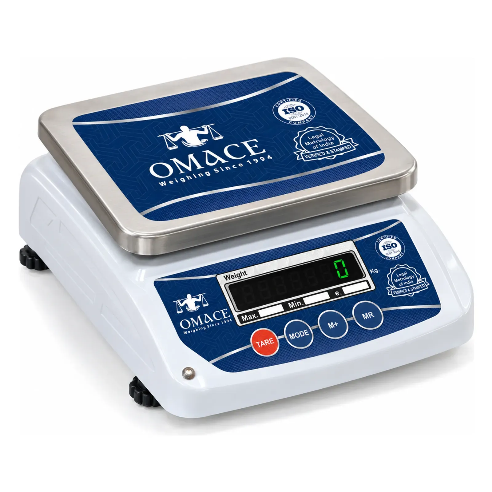 Omace Om-TT-Mini SPR double display weight machine, front view
