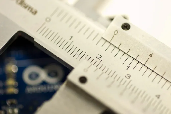 white slide rule