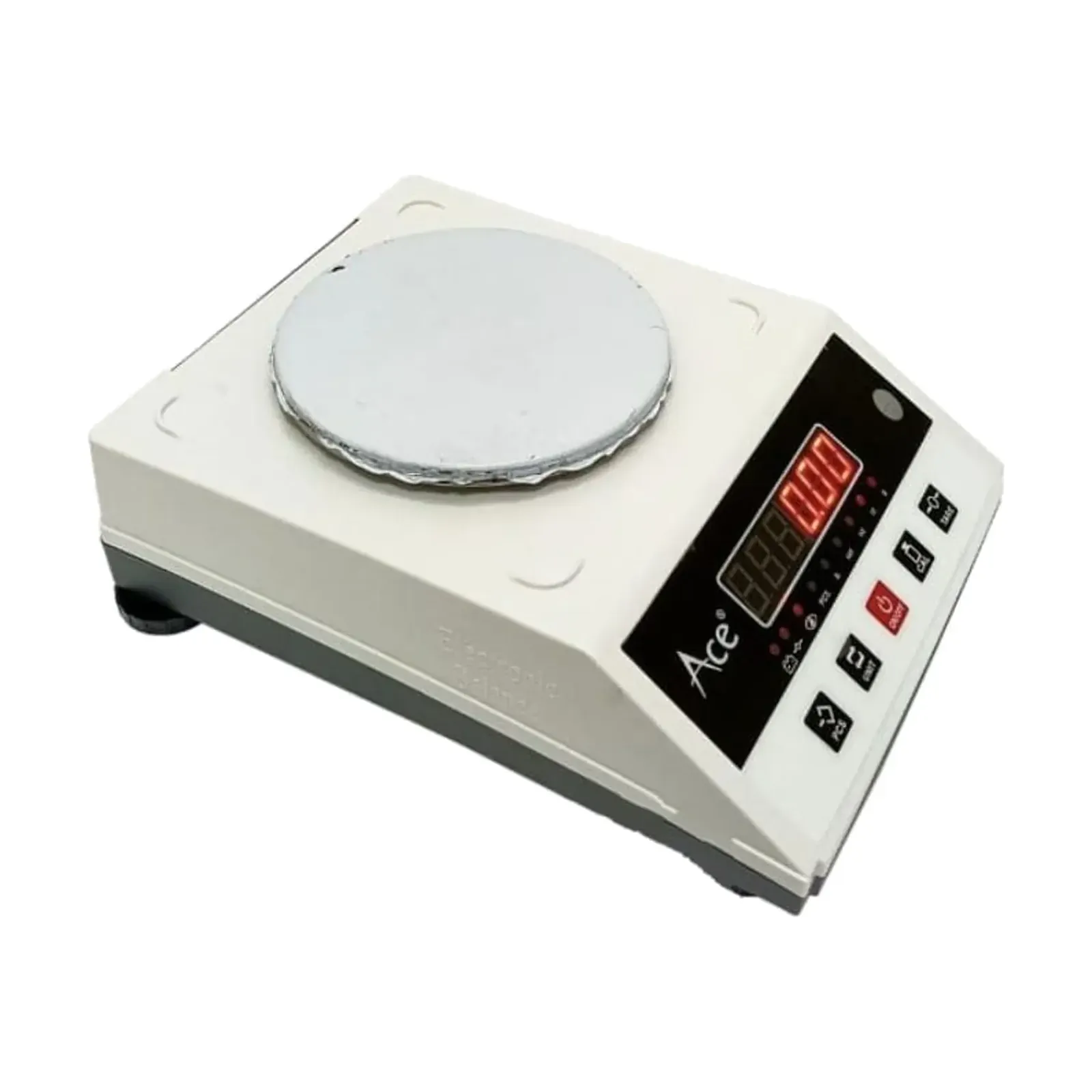 Ace JS-600 RED LED jewellery scale, angled view with red LED display