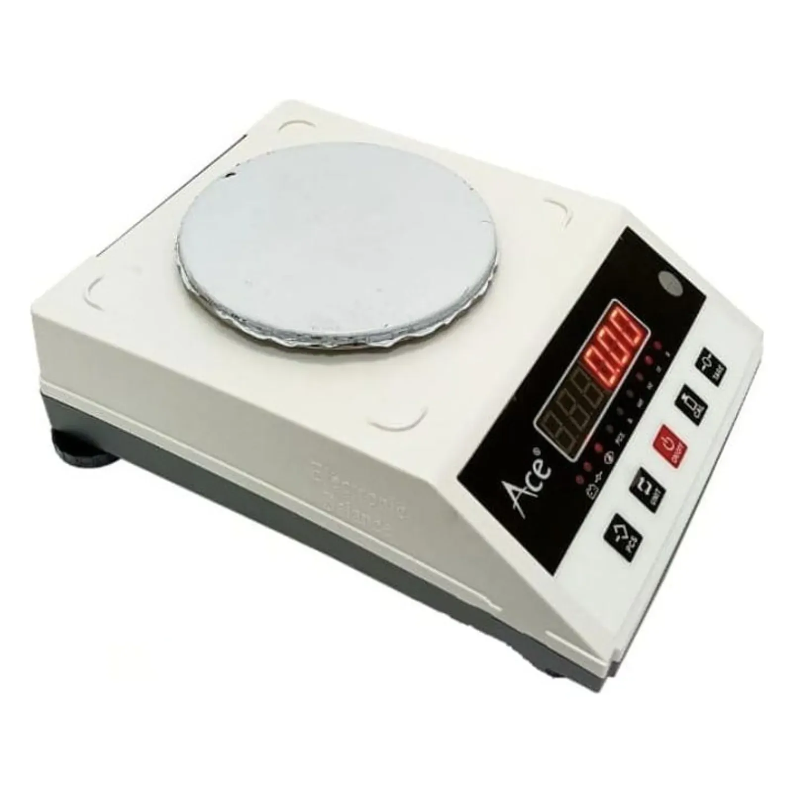 Ace JS-600 RED LED jewellery scale, angled view with red LED display
