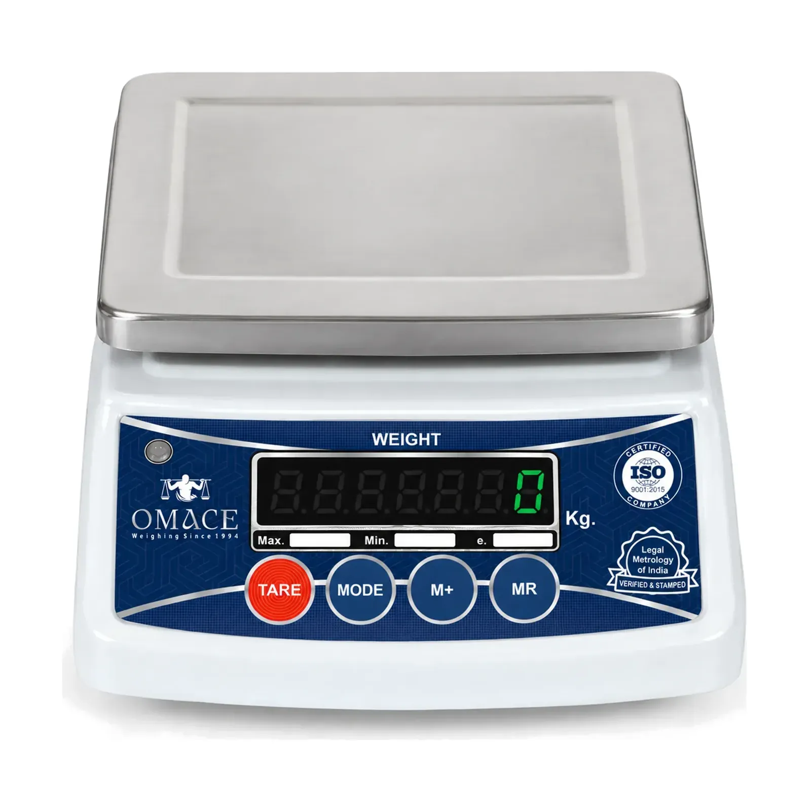 Omace Om-TT-ECO kirana weighing machine, front view