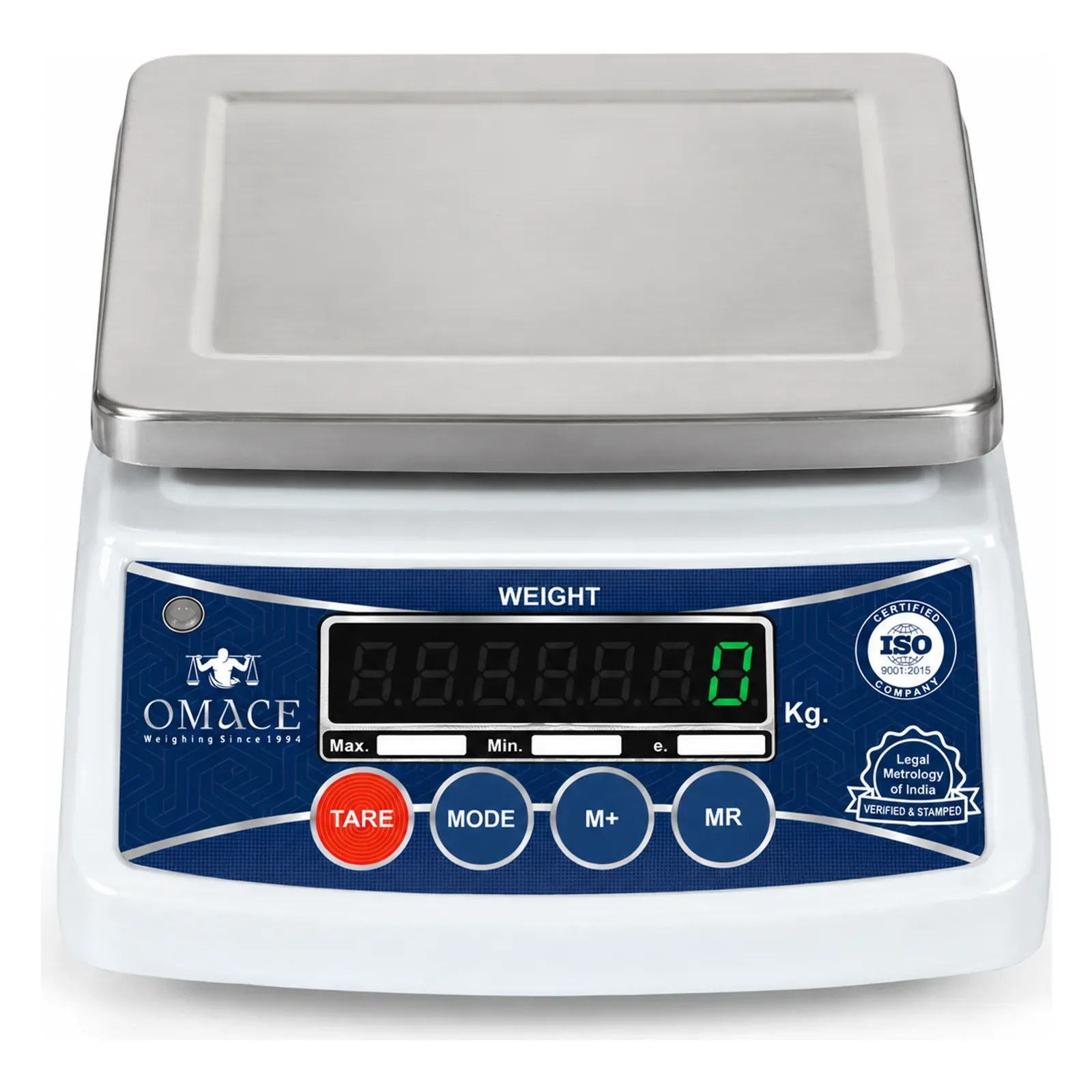 Omace Om-TT-ECO kirana weighing machine, front view