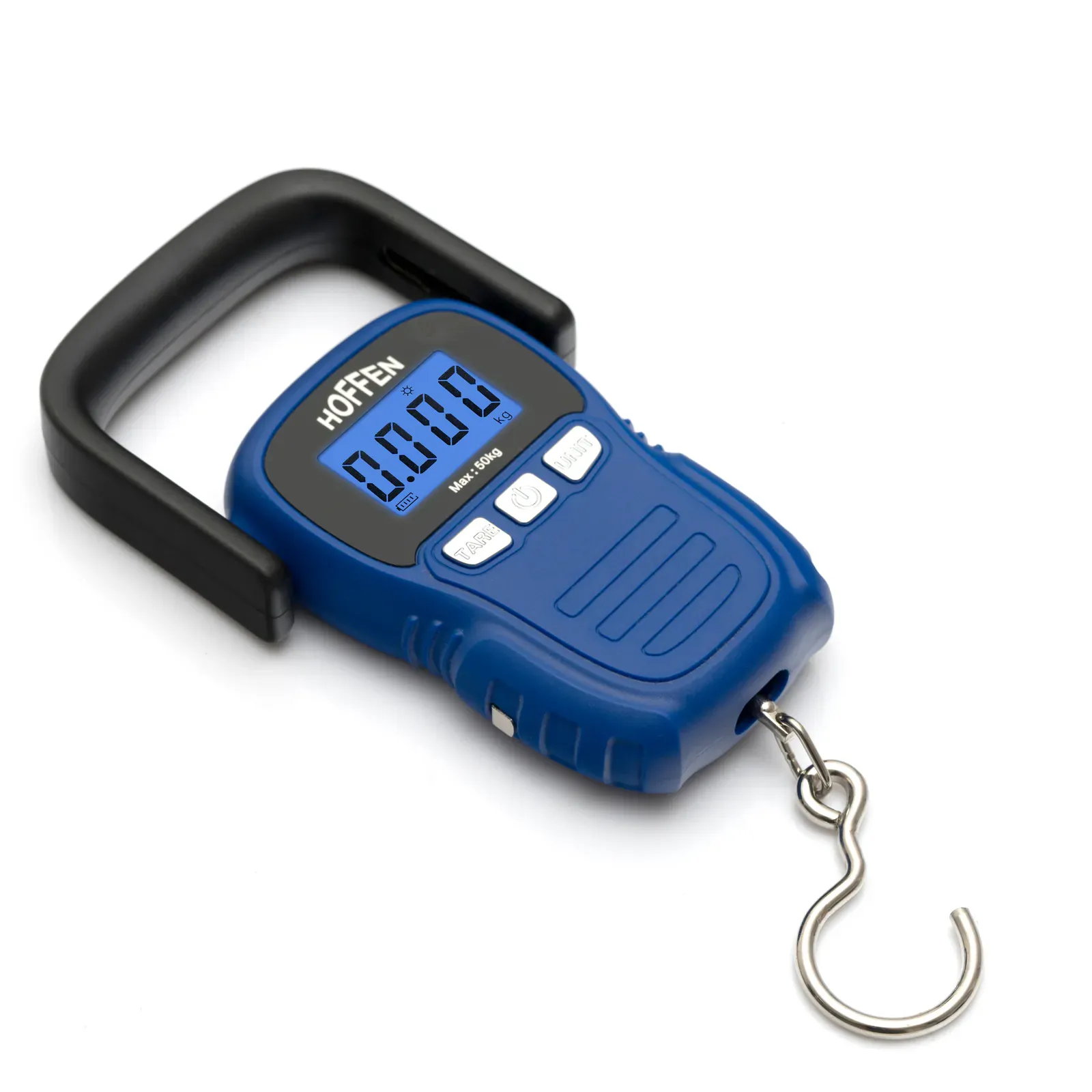 Hoffen HO-L-18 luggage measuring scale, three-quarter view