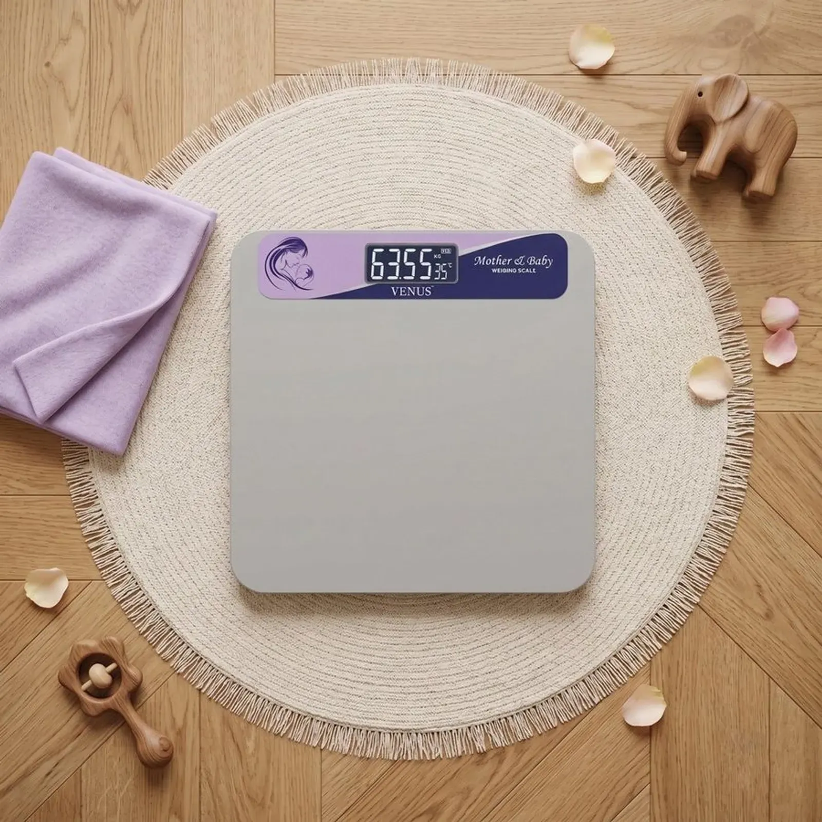 Venus EPS-09 (M) mother and baby weight machine, steel platform with the mother and baby label