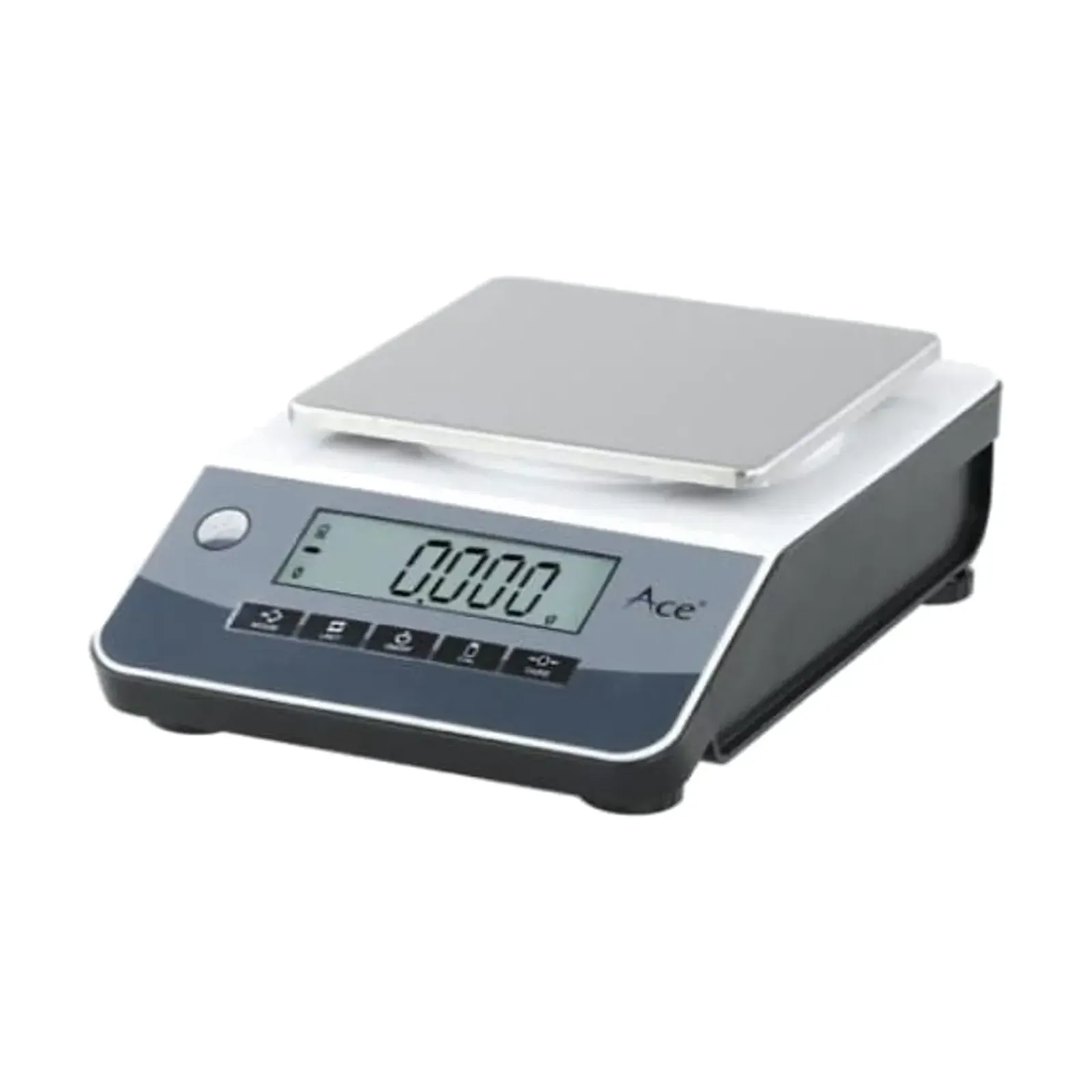 Ace CS-2002 precision weighing scale, front view with backlit LCD