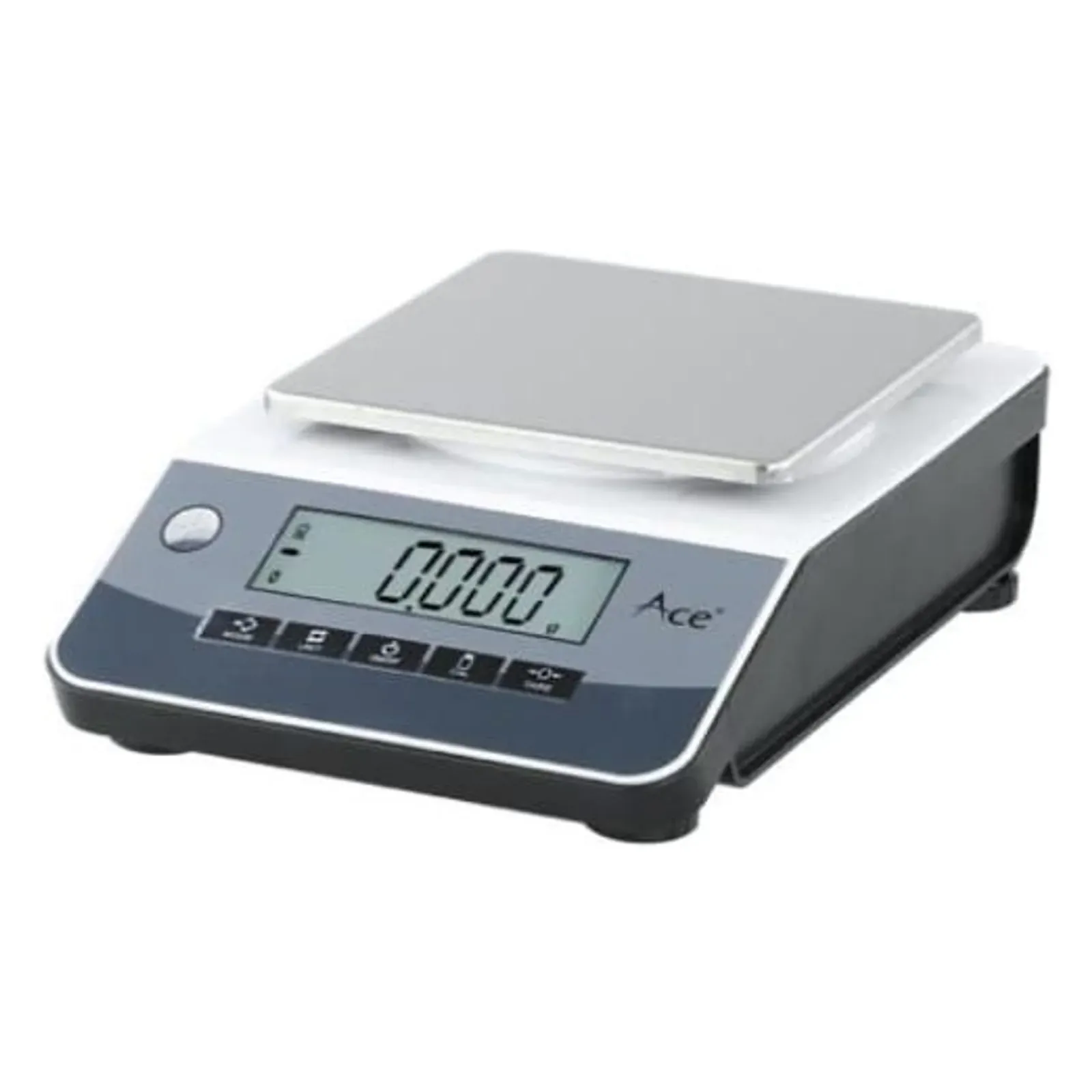 Ace CS-2002 precision weighing scale, front view with backlit LCD
