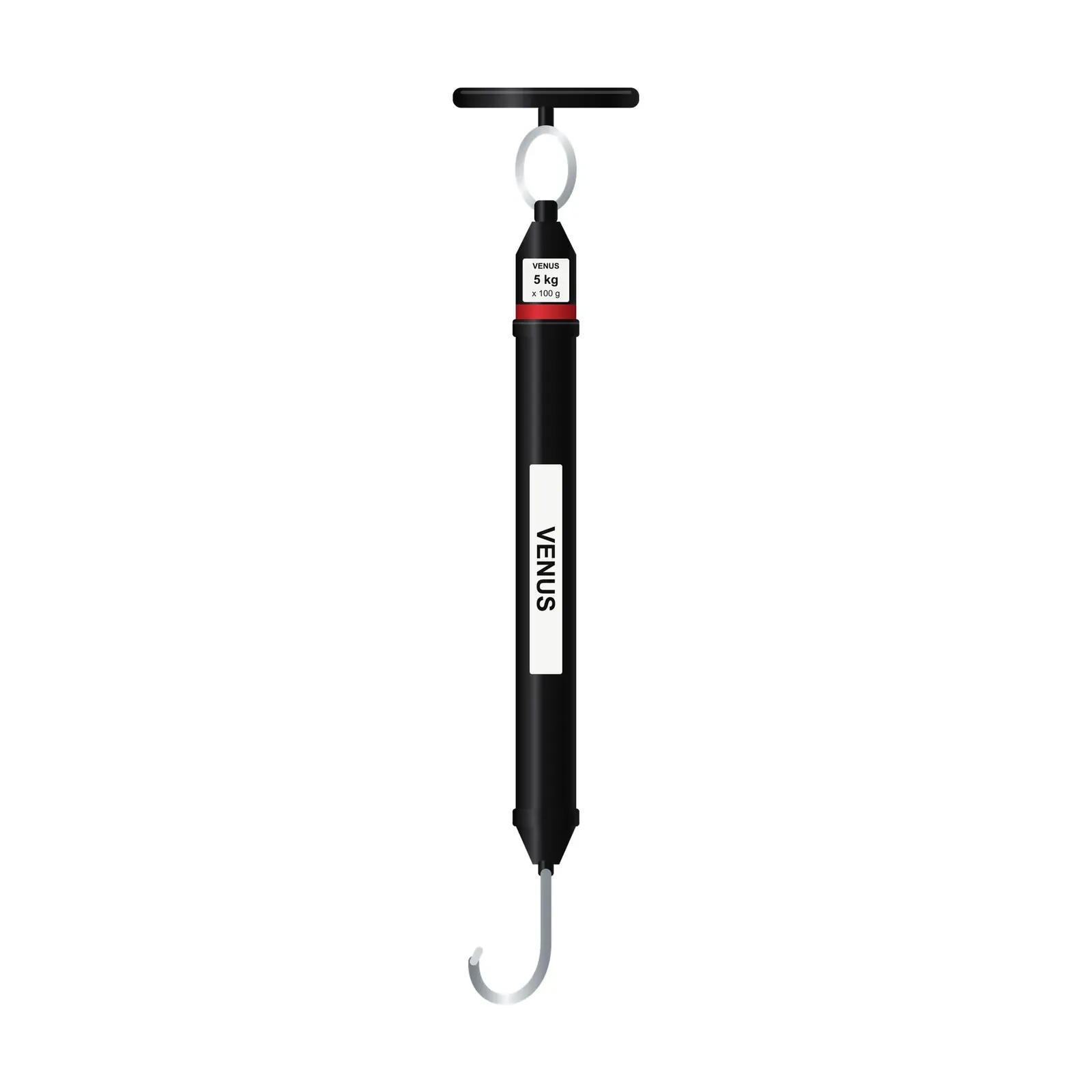 Venus HSTB-5 5 kg tubular spring balance, front view